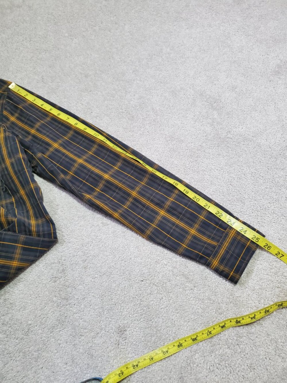 KUHL Eluxur Long Sleeve Pearl Snap Button Down Shirt Black Gold Men's Medium - Picture 16 of 16